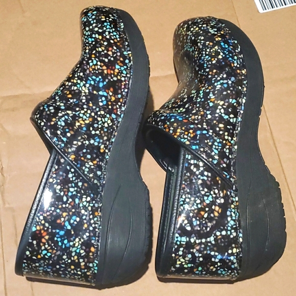 Womens Dansko pooke dot leather comfort clogs shoes sz 38 - Picture 5 of 6